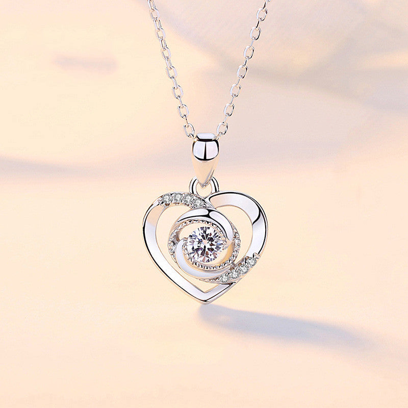 Sterling Silver Eternal Heart Necklace