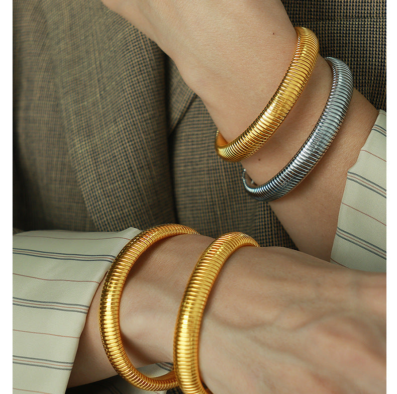 Retro Minimalist Stretch Ring Bracelet