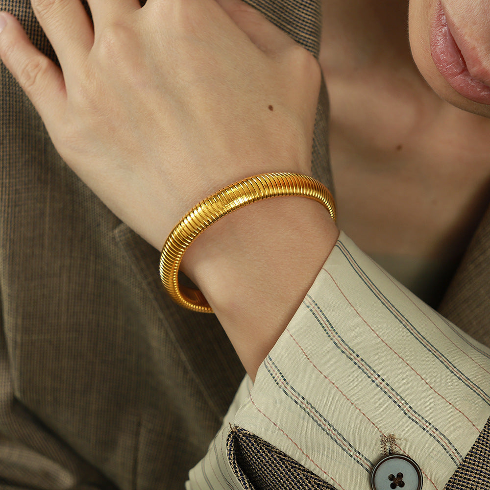 Retro Minimalist Stretch Ring Bracelet