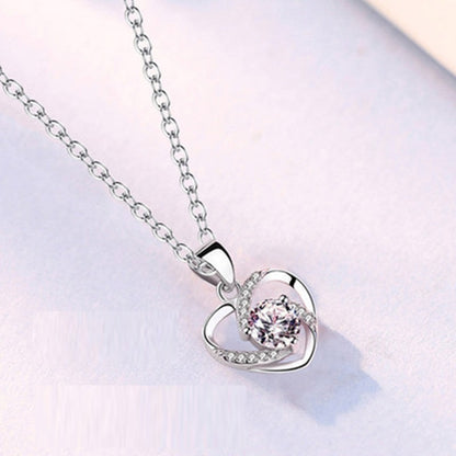 Eternal Heart Sterling Silver Necklace